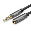 Kabel Ugreen AV118 10592 mini jack 3,5 mm (męski) / mini jack 3,5 mm (żeński) 1m - srebrny